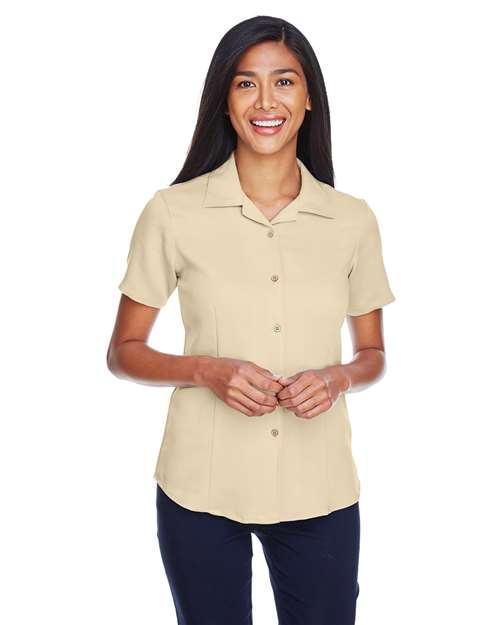 Harriton Women's Bahama Cord Camp Shirt - M570W