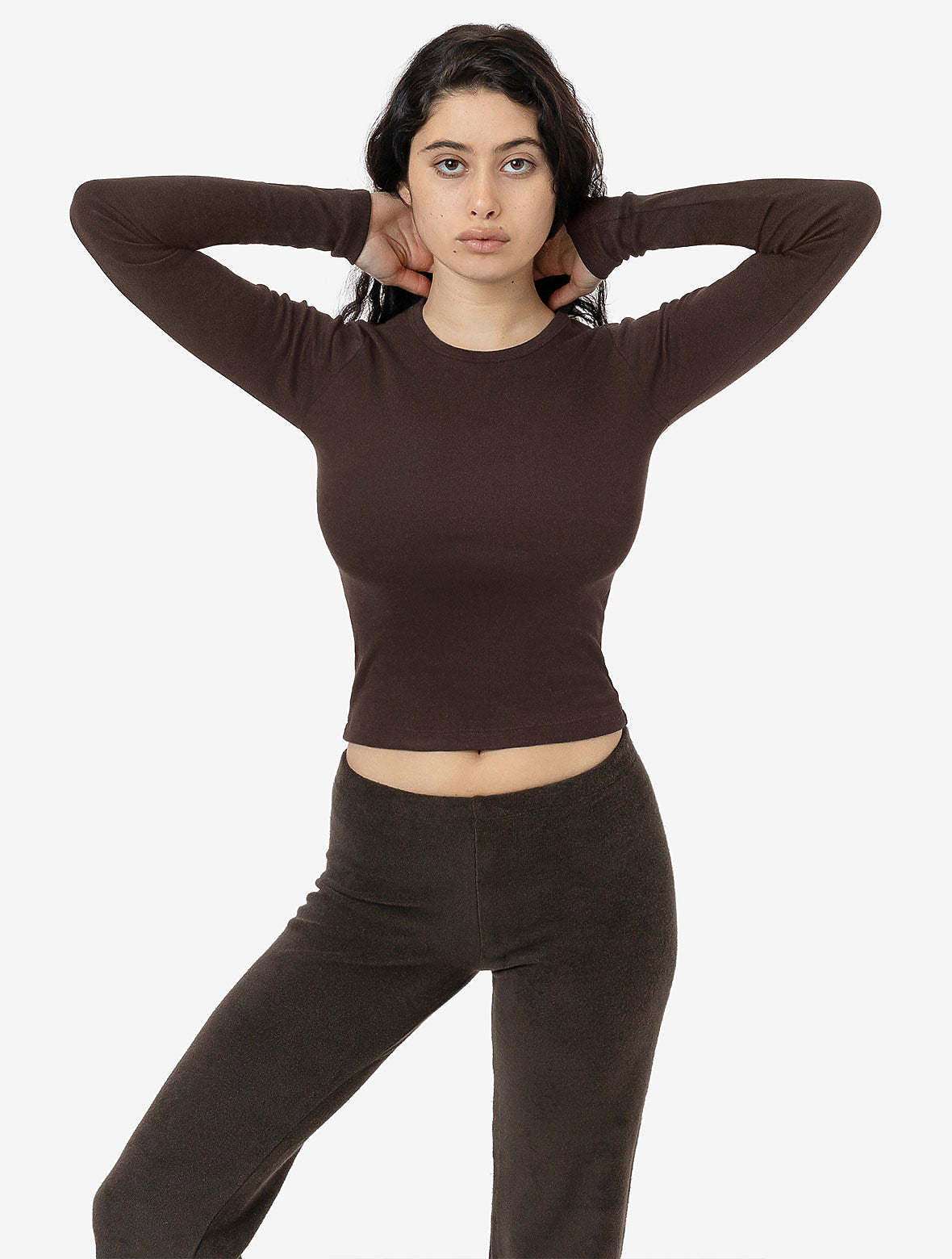 43007 Baby Rib Long Sleeve Crewneck