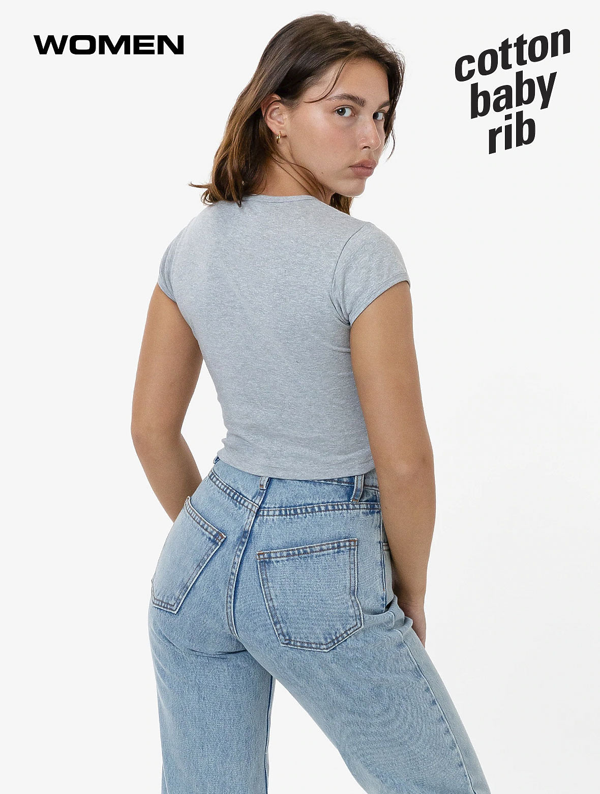 43035 CAP SLEEVE BABY RIB CROP TOP