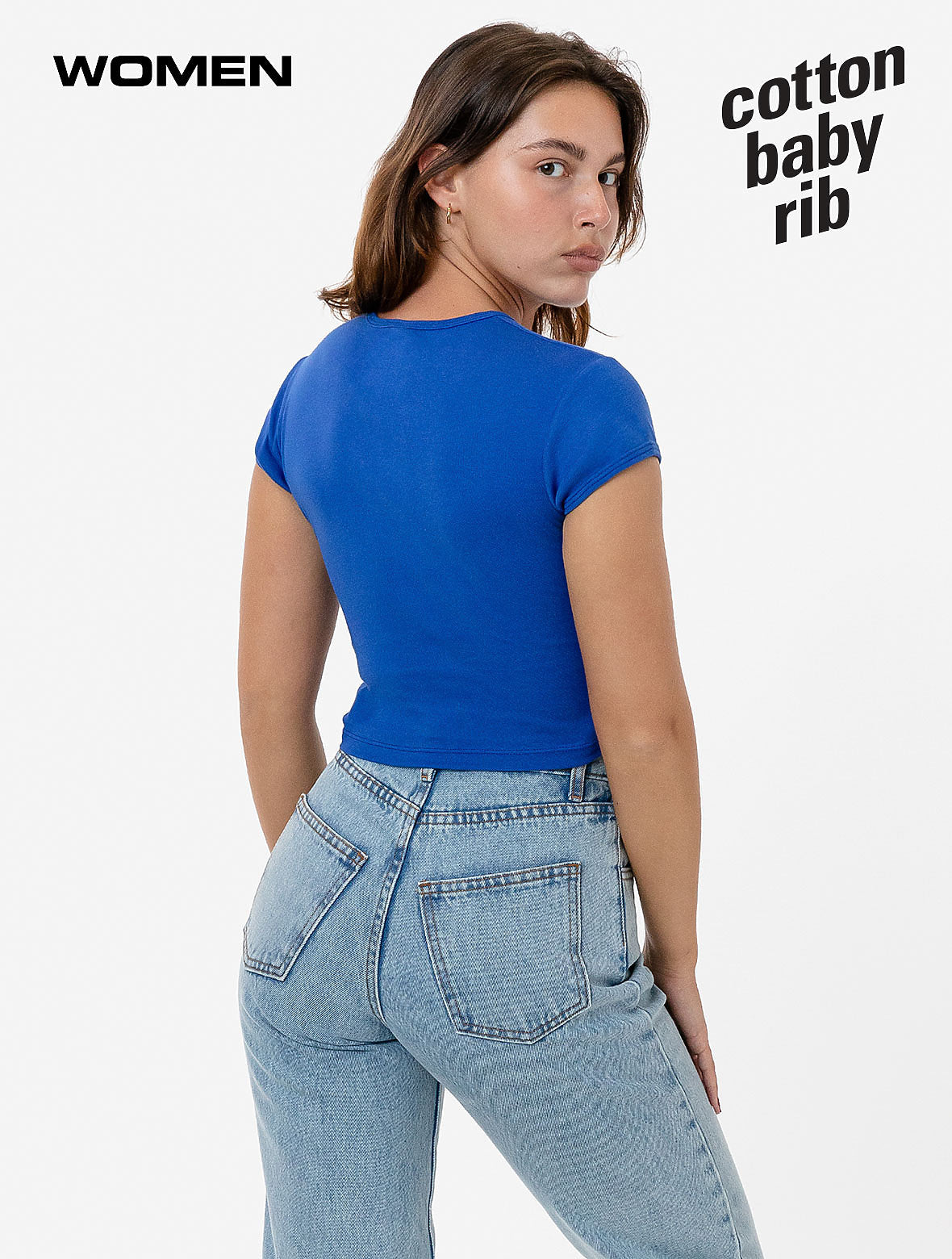43035 CAP SLEEVE BABY RIB CROP TOP
