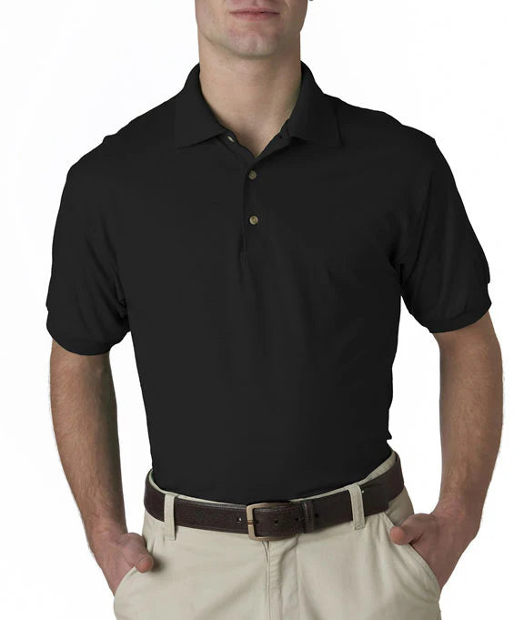Gildan Unisex 50/50 Jersey Polo - Black