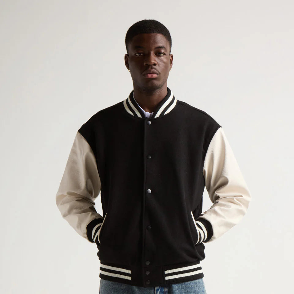 Shaka Wear Streetwear Essentials Letterman Jacket