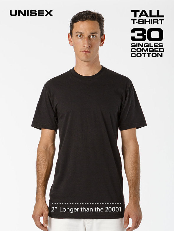 TL20001 S/S Fine Jersey Crew Tall Tee