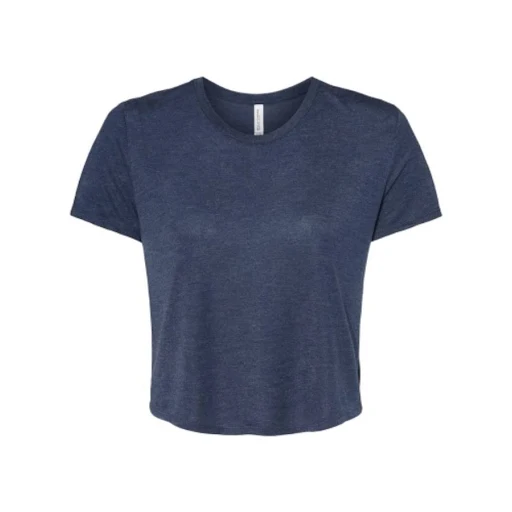 Bella + Canvas B8882 Ladies Flowy Cropped T-Shir