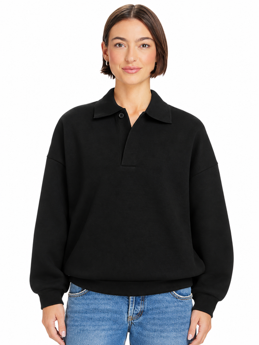 Lane Seven Element Polo Collar Crewneck