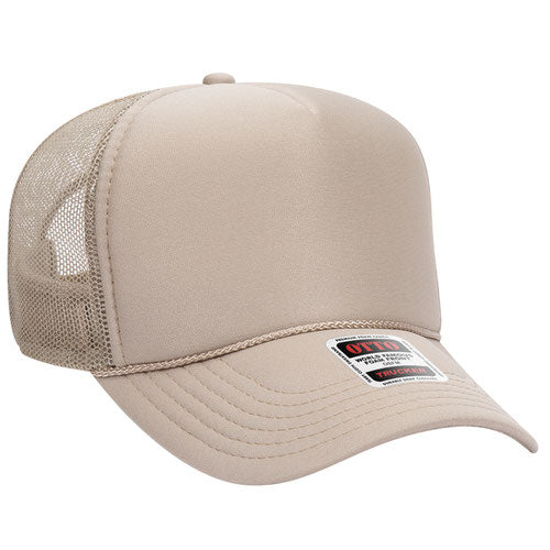 OTTO CAP 5 Panel Mid Profile Mesh Back Trucker Hat