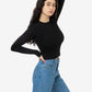 43007 Baby Rib Long Sleeve Crewneck