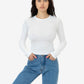 43007 Baby Rib Long Sleeve Crewneck