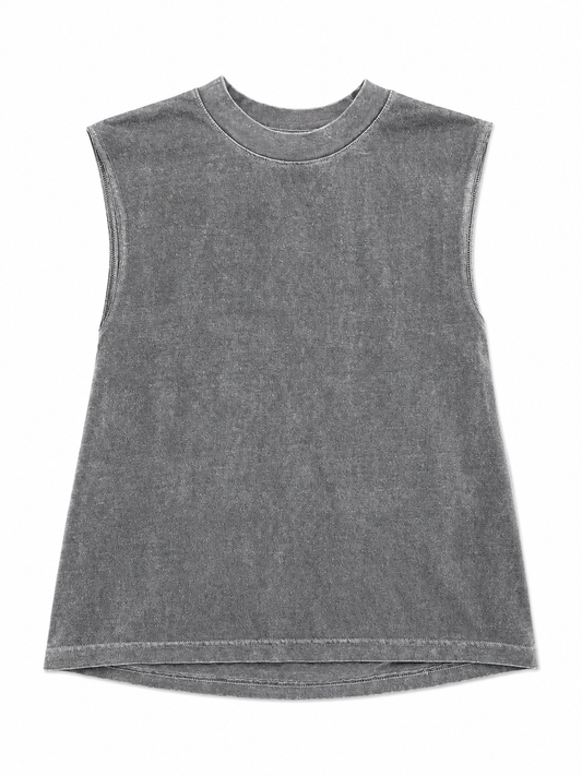 American Apparel Faded Navy Muscle Tee