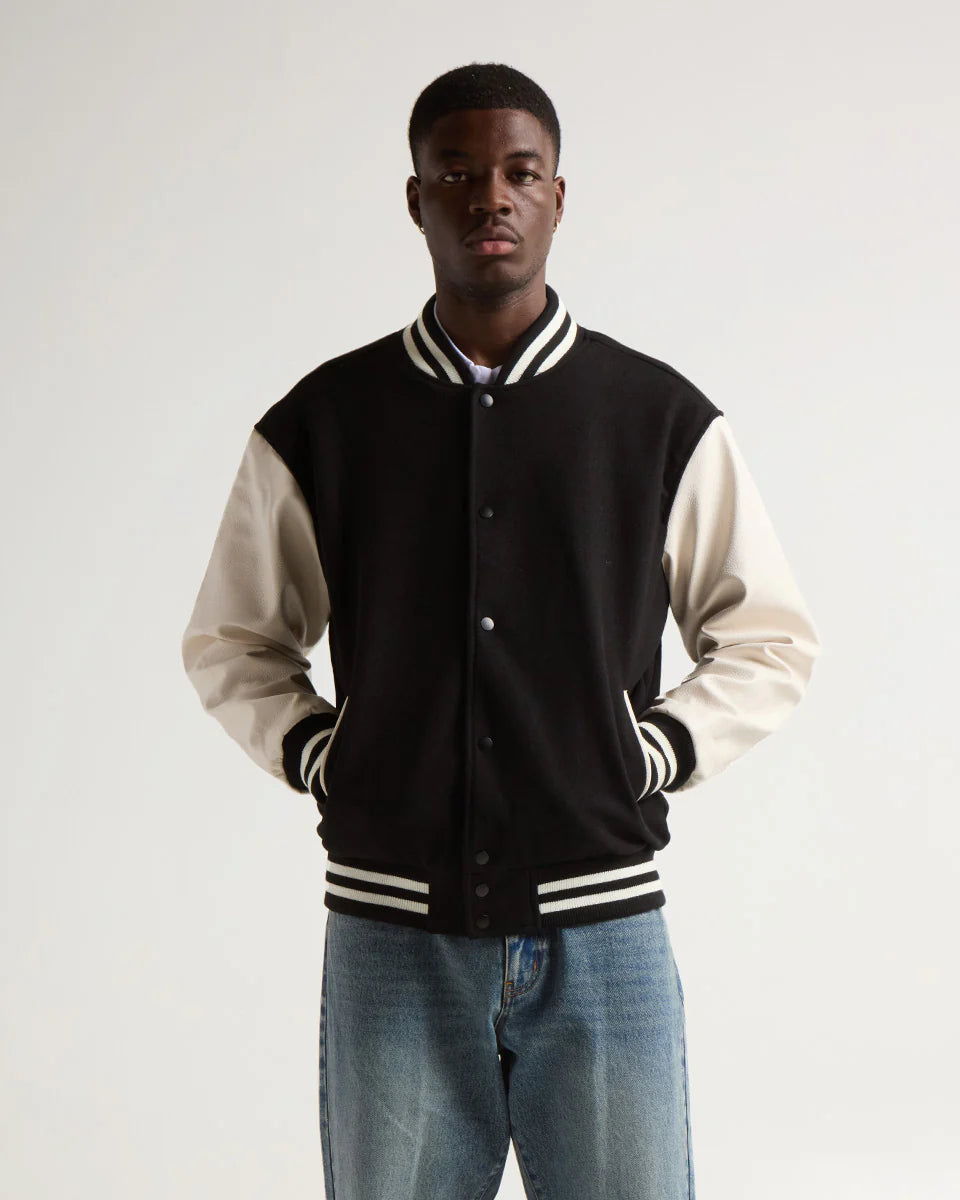 Shaka Wear Streetwear Essentials Letterman Jacket